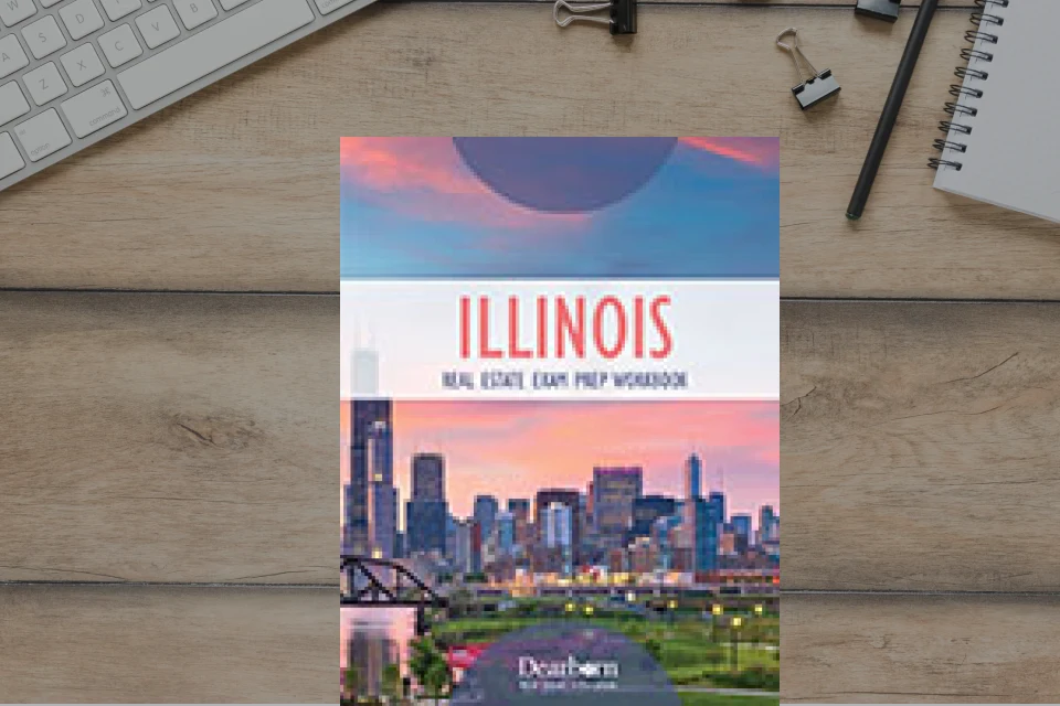 587332 IL RE Exam Prep Wkbk-RE Bookstore Bookcover