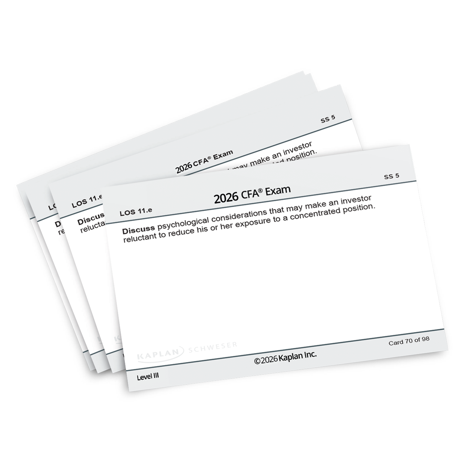 CFA Level 3 Flashcards - Kaplan Schweser
