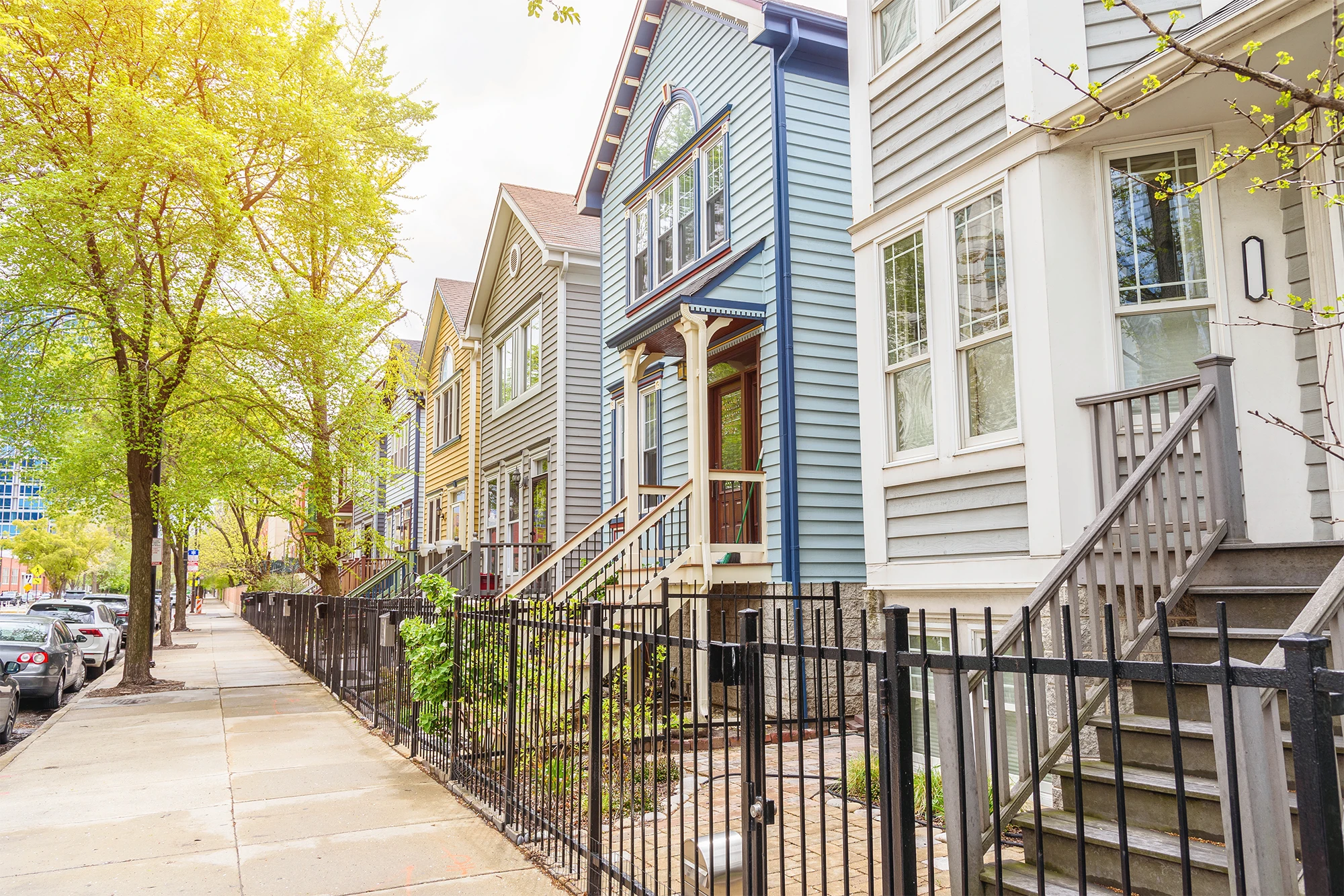 dearborn - row of houses