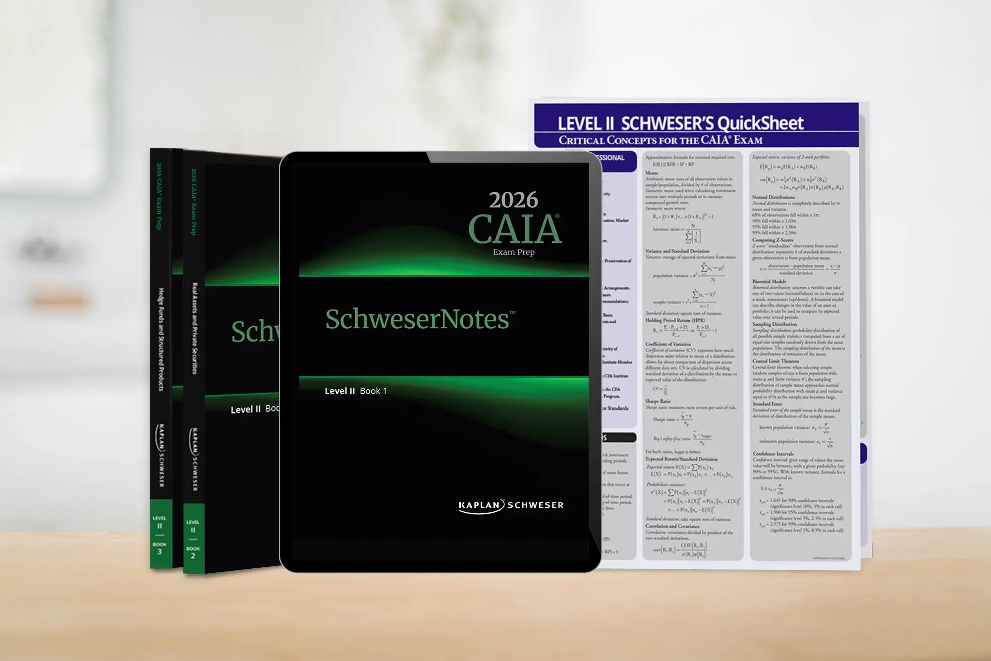 CAIA Exam Study Packages for Level 2 - Kaplan Schweser