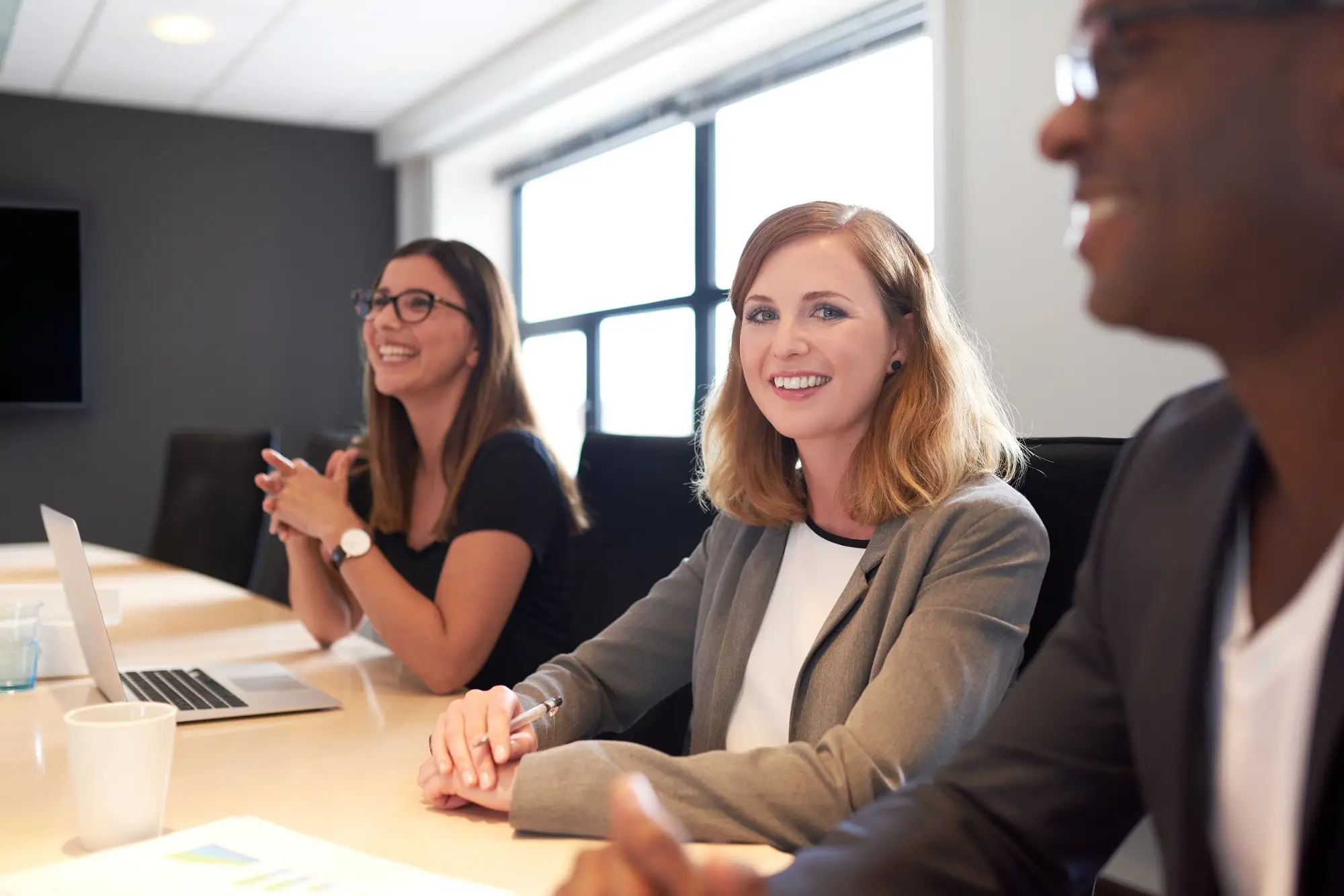 group of people in a meeting