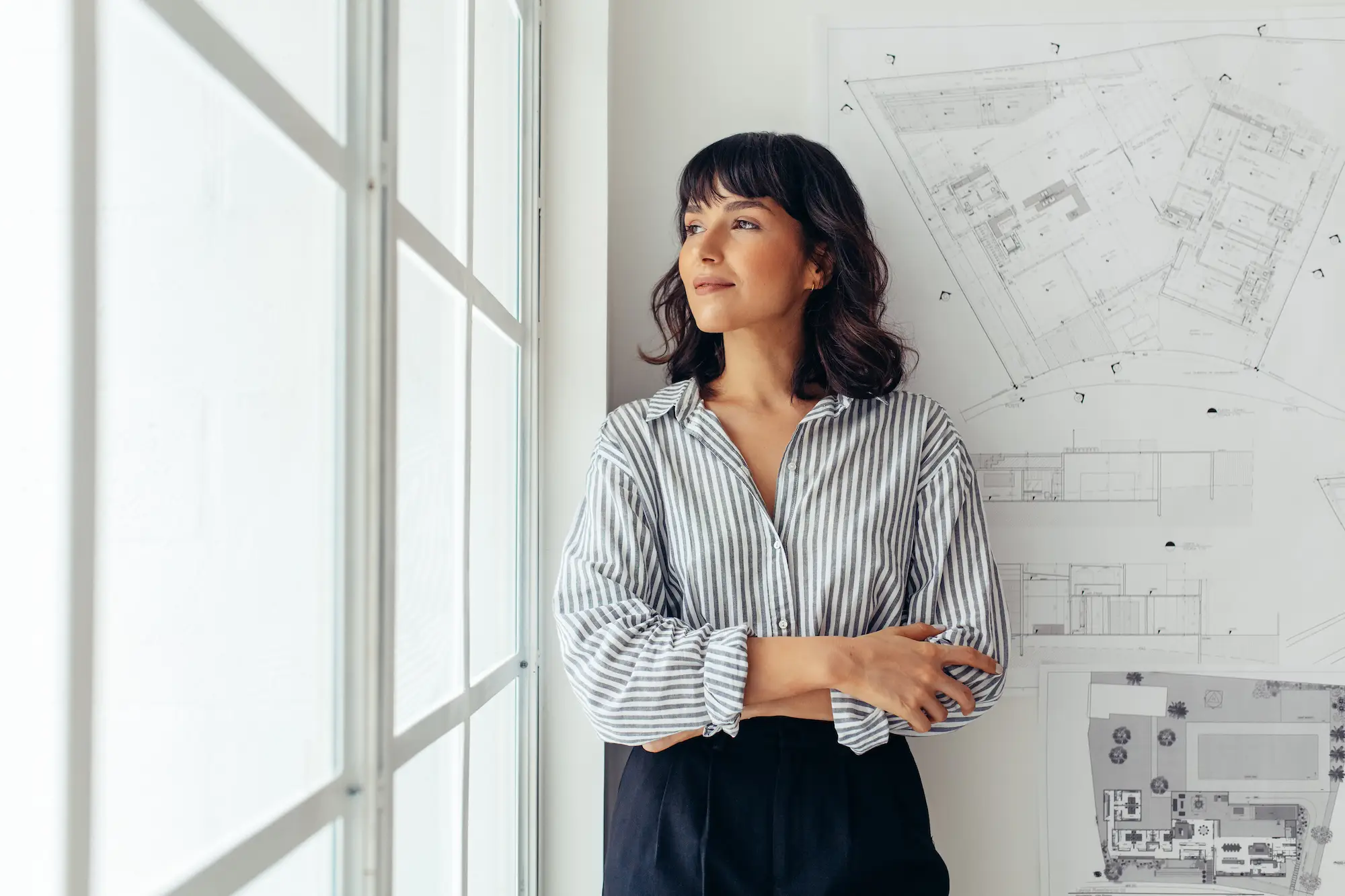 Female architect in an office environment