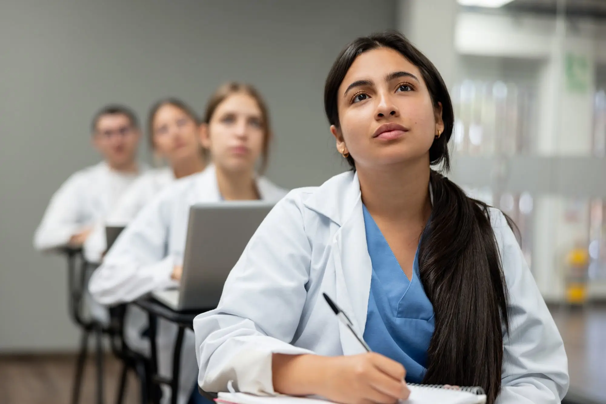 medical students in classroom