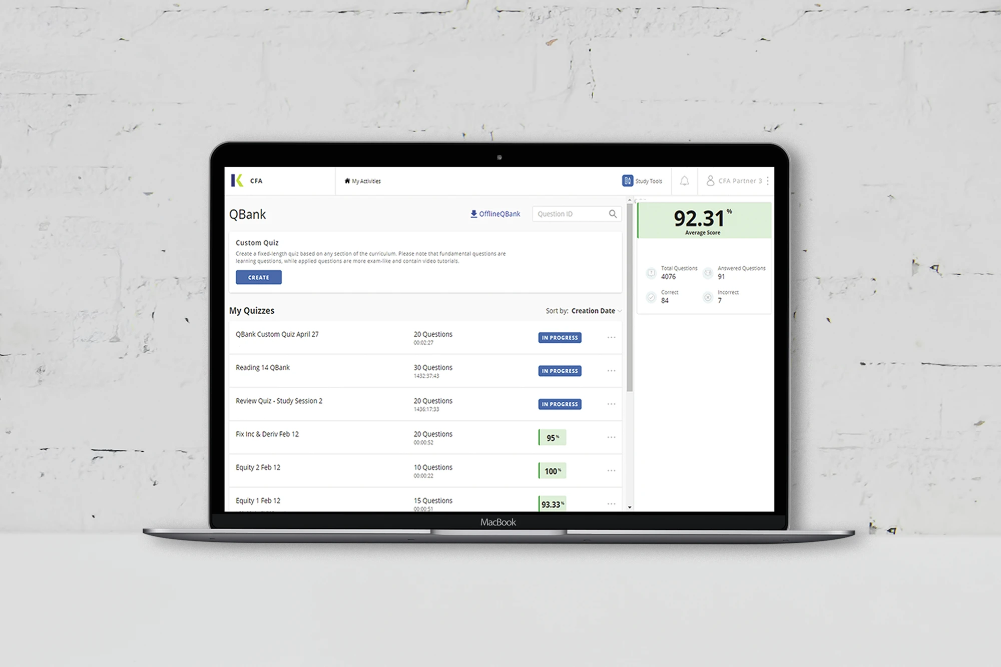 2027 - cfa - qbank - level i