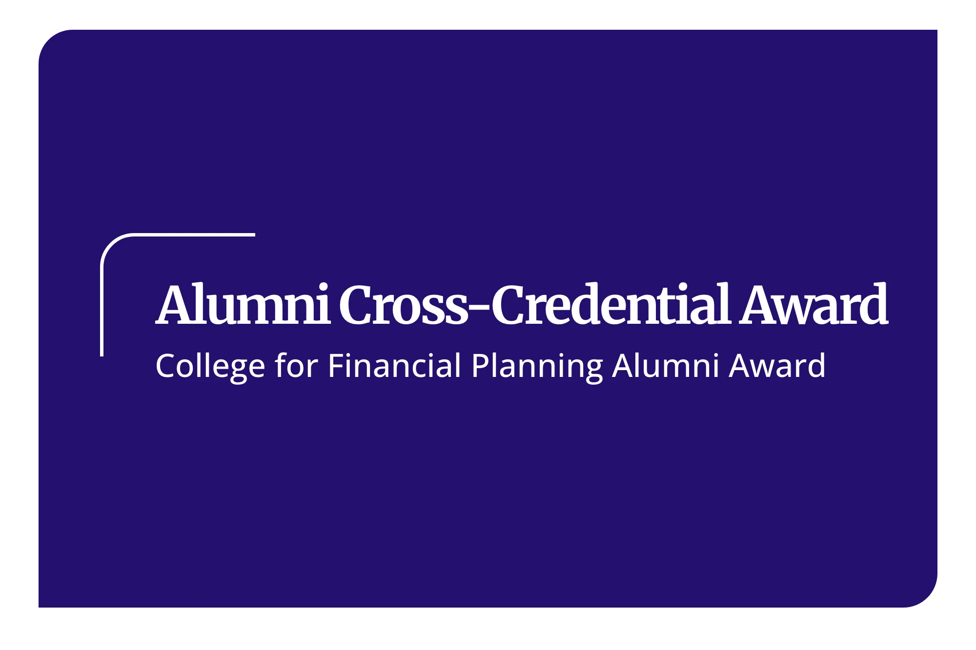 46592 cffp - alumni awards alumni cross crediential award