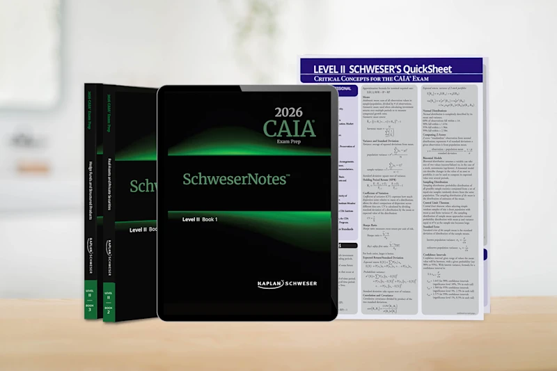 CAIA Level 2 Study Materials: Schweser Notes - Kaplan Schweser