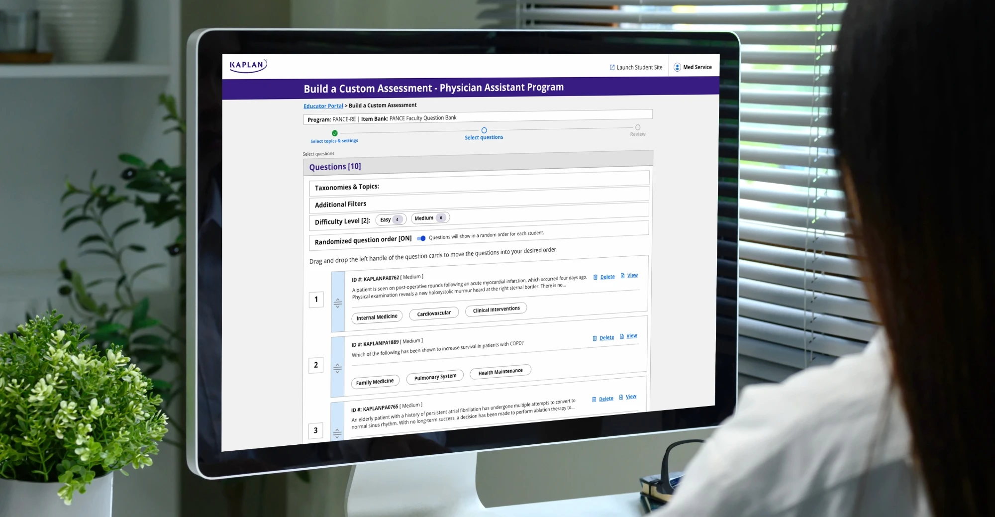 45125 KTP MED - Med Inst PA - Sect 4 Image 3 - Custom Quiz Creation