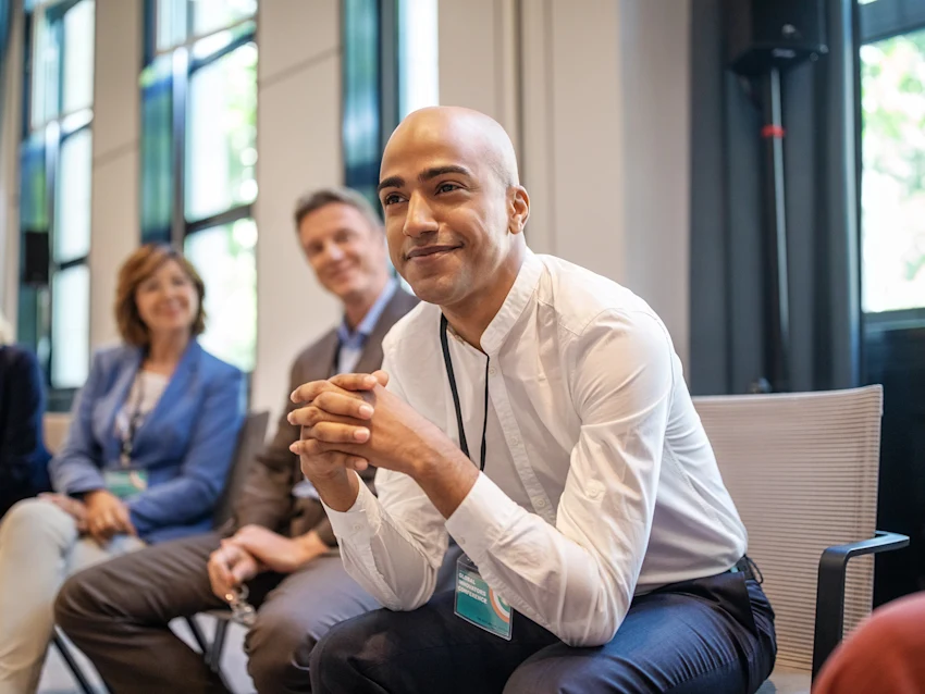 Group of People discussing in office environment