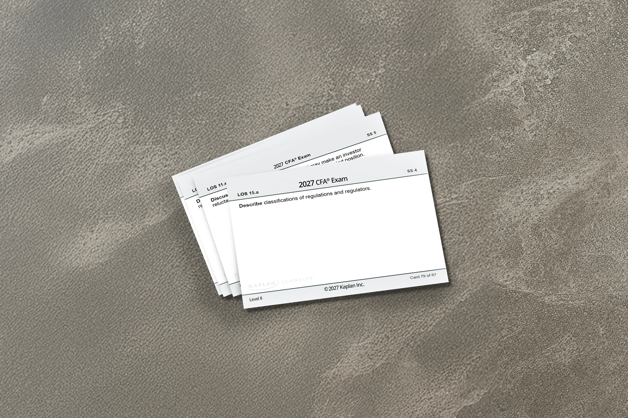 2027 - cfa - flashcards - level ii