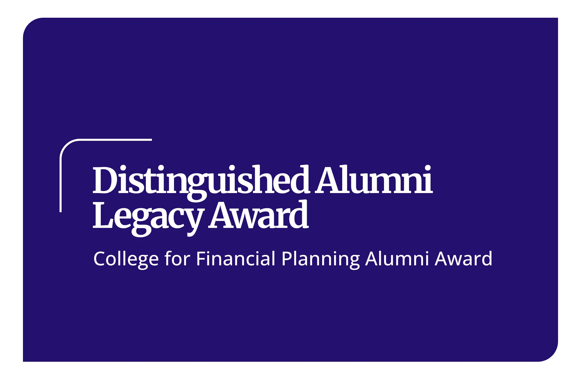46592 cffp - alumni awards distinguishhed alumni legacy award