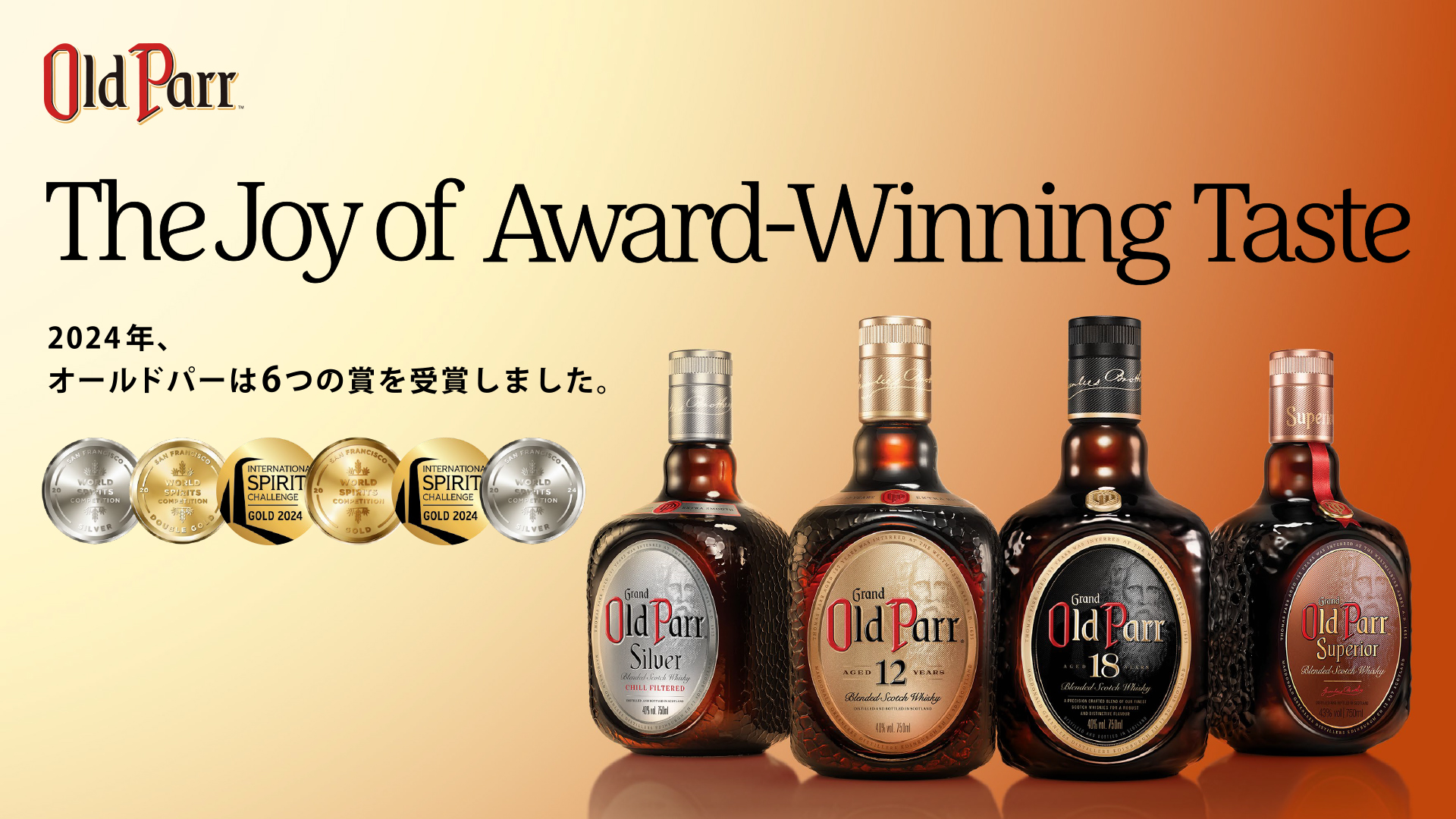 2024年、オールドバーは6つの賞を受賞しました。 | Old Parr（オールド