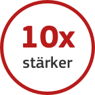 icon_hover_10 X STÄRKERER HALT ALS OHNE HAFTMITTEL