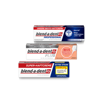 Blend-a-dent Haftcreme für Zahnprothesen Card