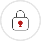 Circle with lock