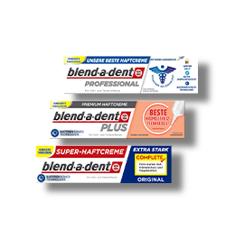 Blend-a-dent Haftcreme für Zahnprothesen Card