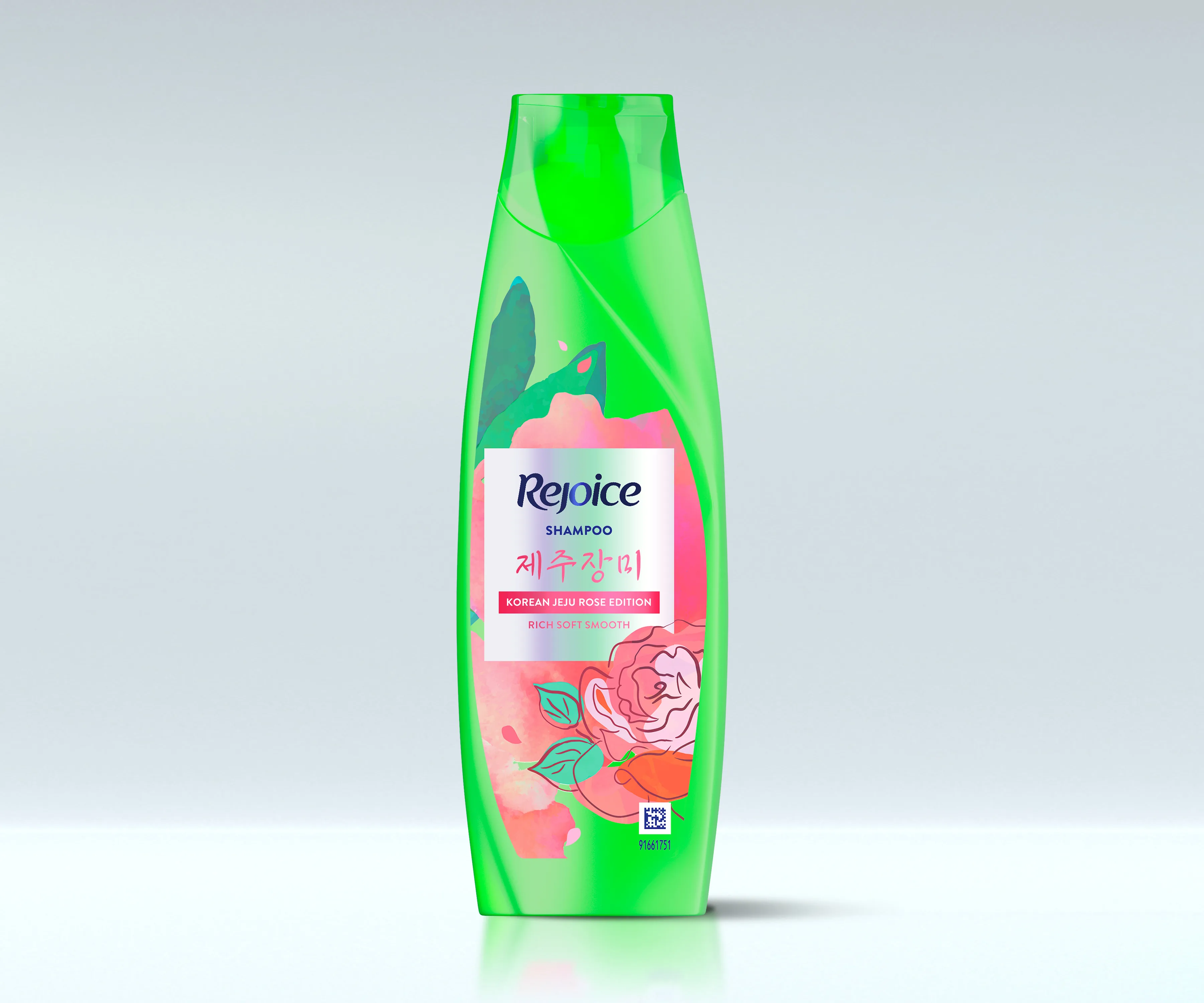 Rejoice Jeju Rose Shampoo dengan aroma mawar yang tahan lama