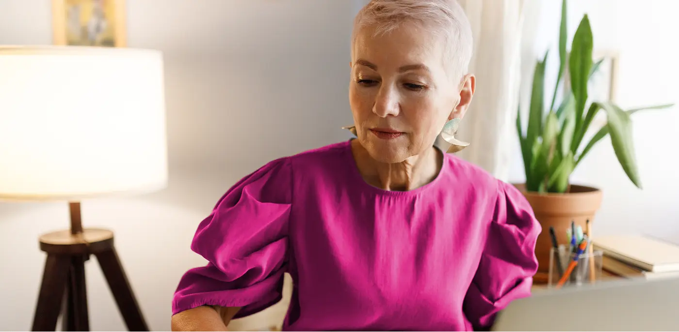 woman preparing for retirement