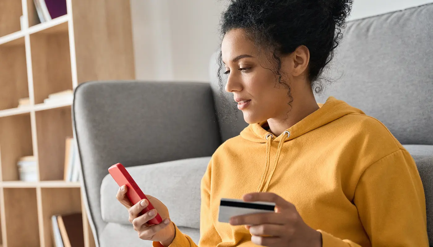 happy woman about her financial wellness