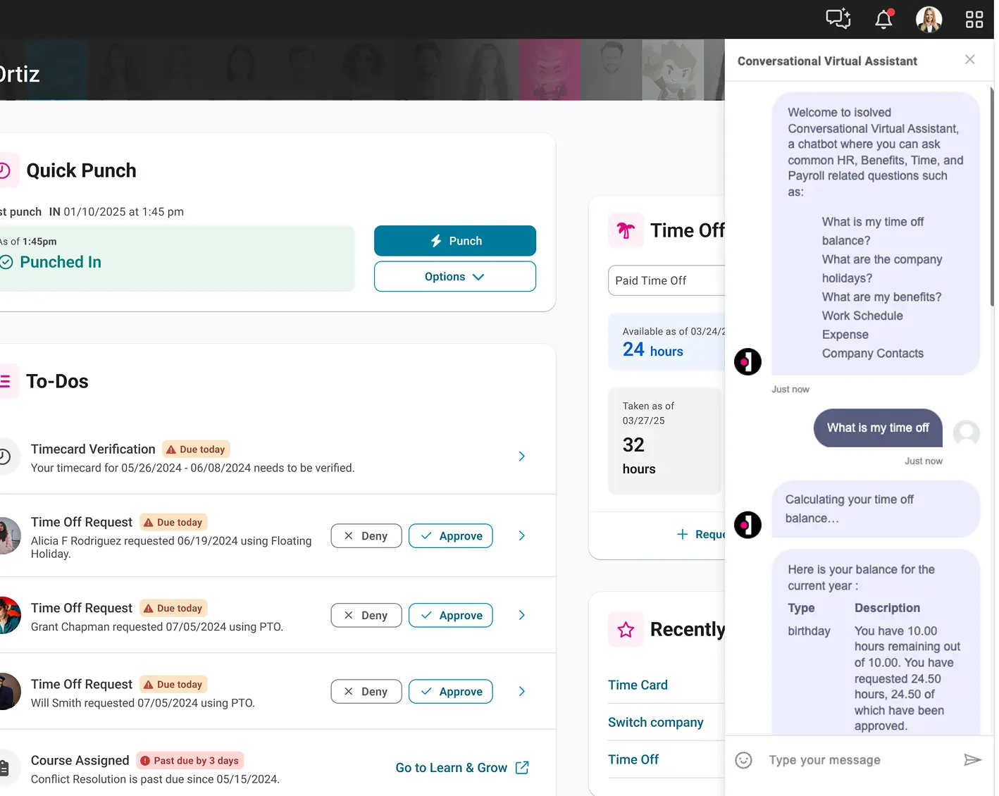 screen showing support chat on webpage