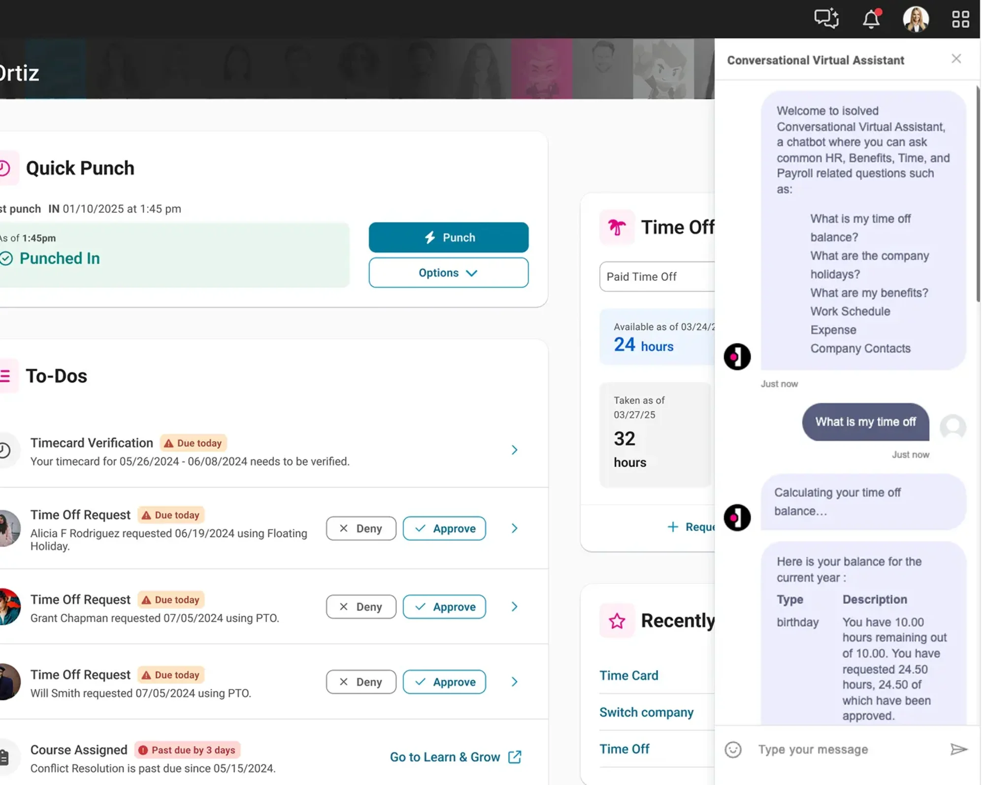 screen showing support chat on webpage
