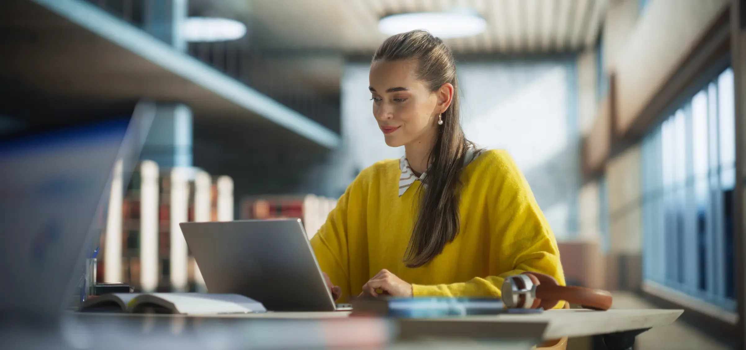 hr on computer creating strategic plan