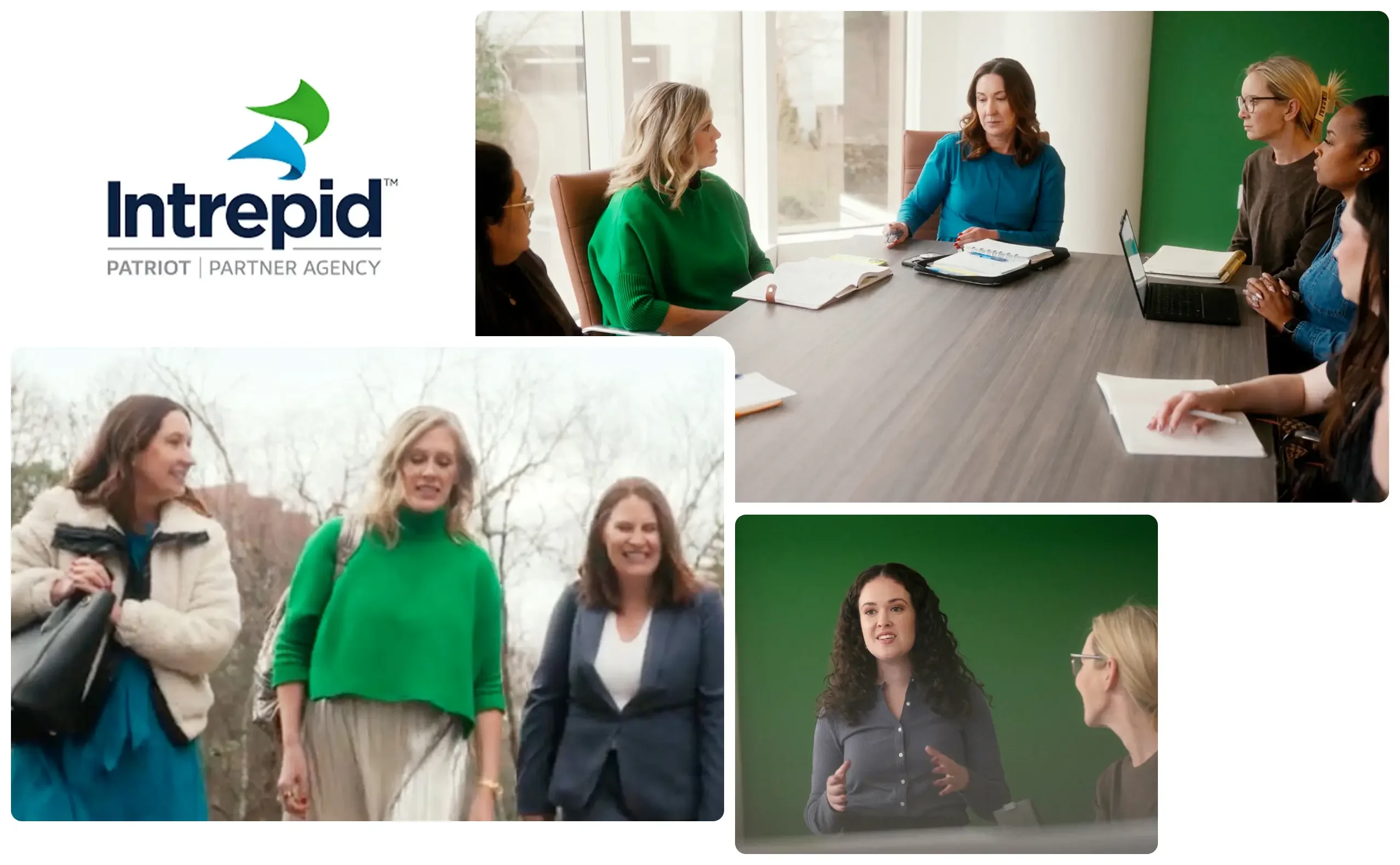 collage of women in the workforce