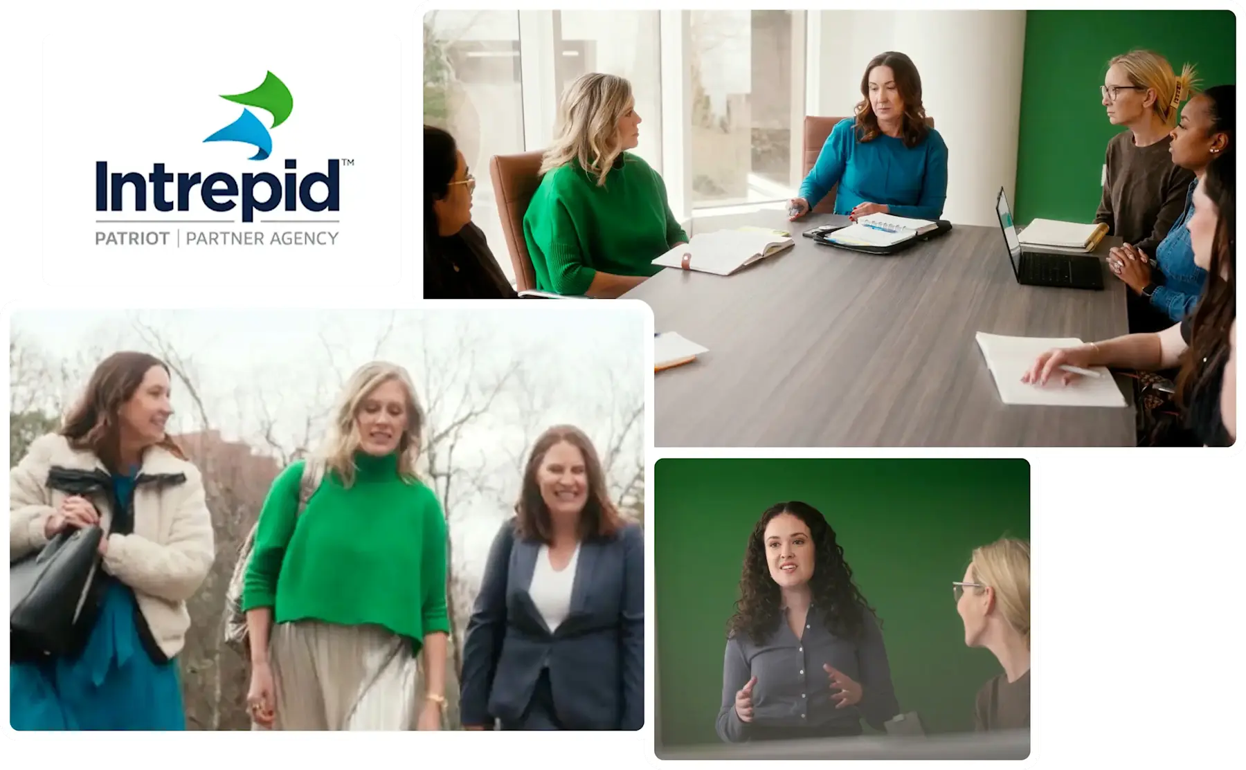 collage of women in the workforce