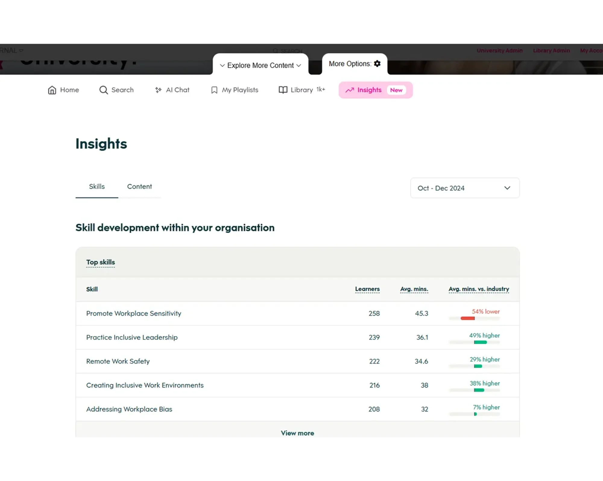 screen showing better learning with ai