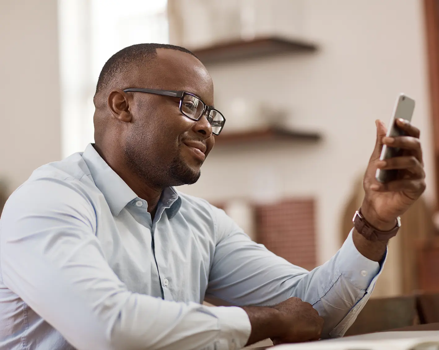 worker happy about his benefits
