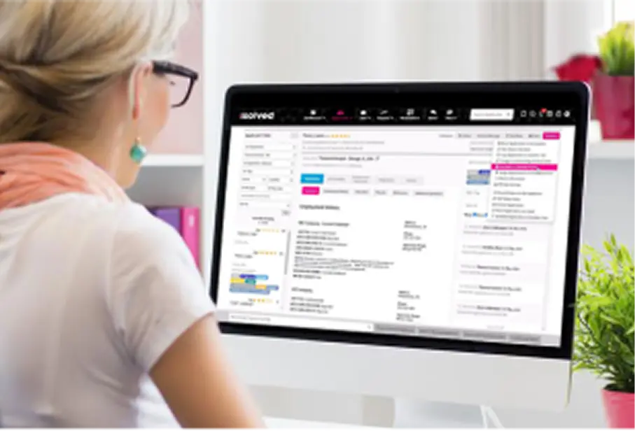 hr employee looking over retirement and financial wellness