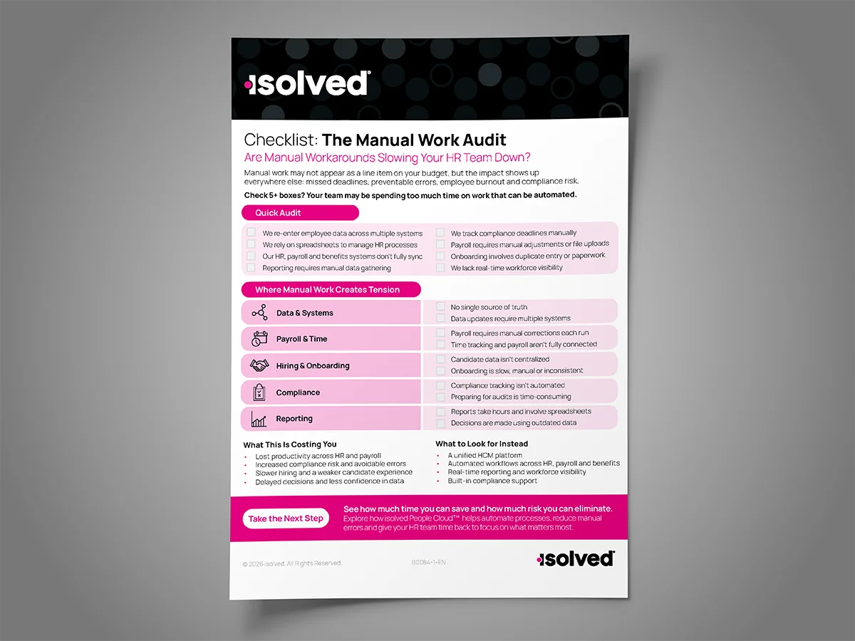 The Manual Work Audit Checklist