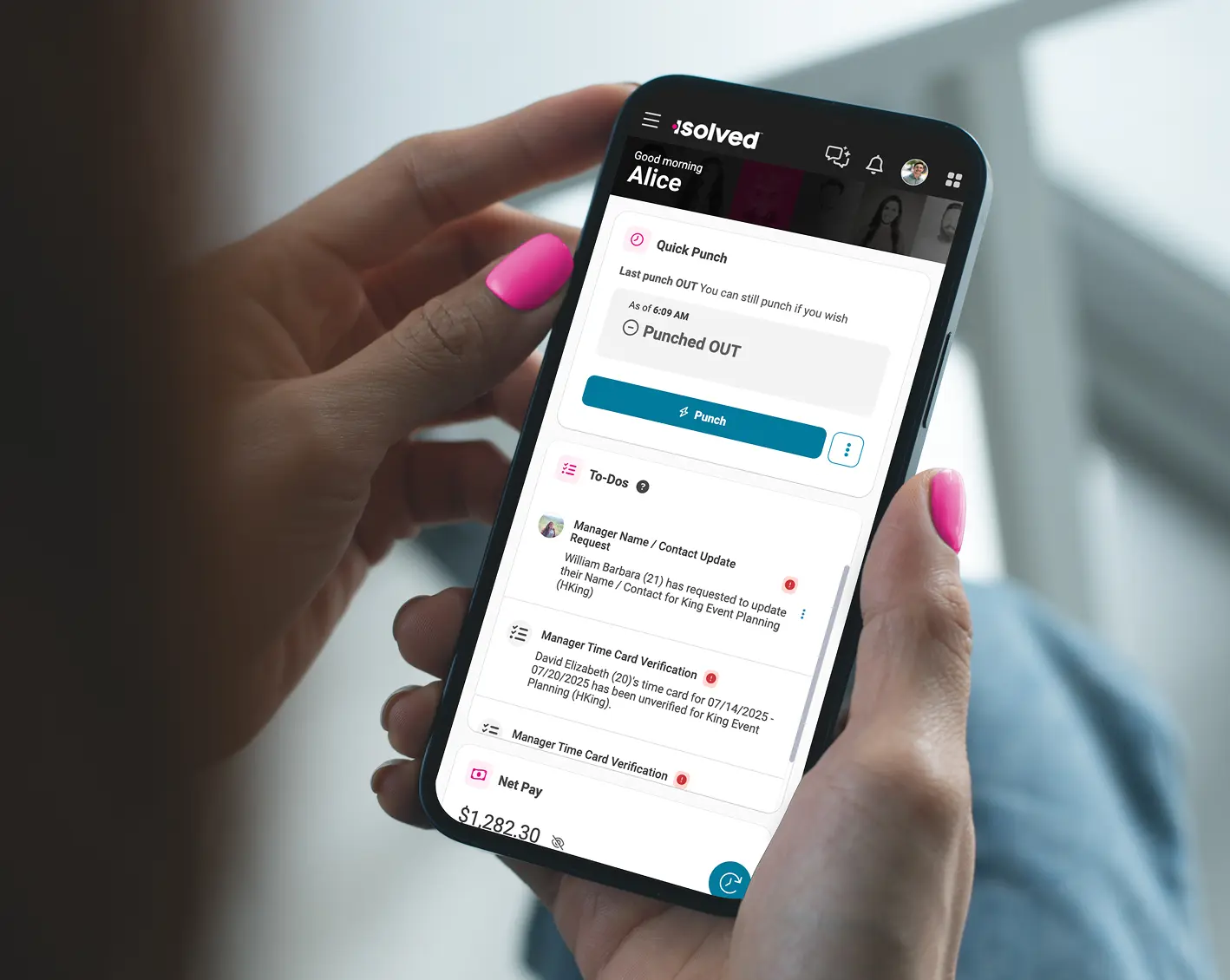 screen of on the go tracking tools