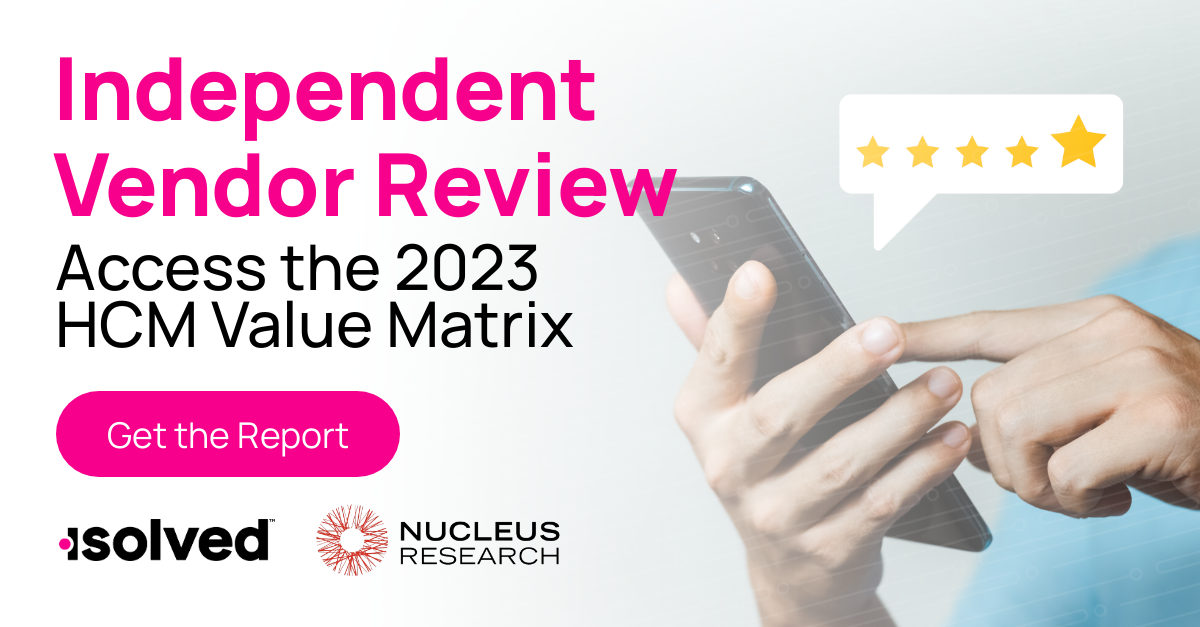 Nucleus Research Value Matrix | Recognized HCM Technology Leader ...
