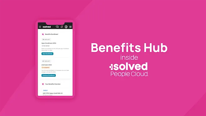 Benefits Hub inside isolved People Cloud