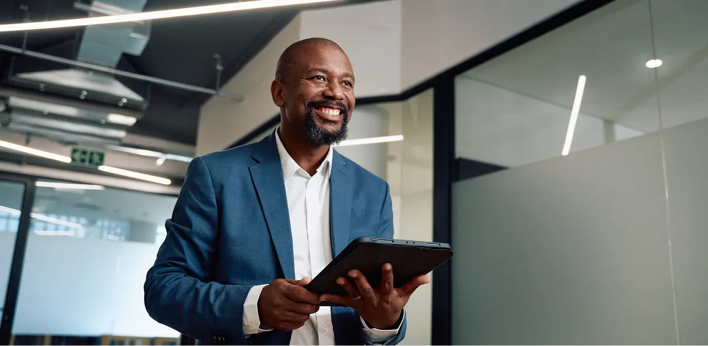 hr manager enjoying flexible expense management