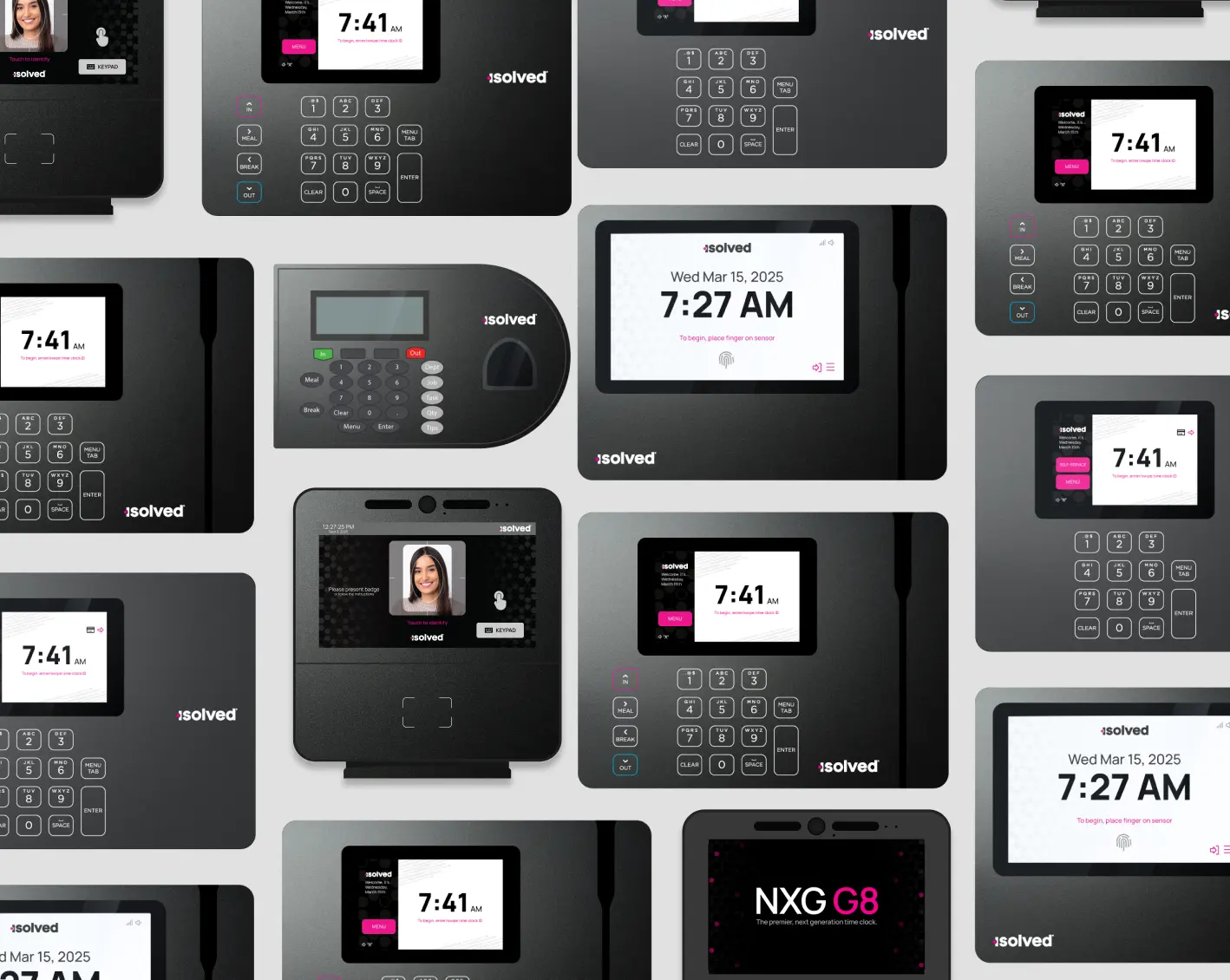 collage of multiple clocks