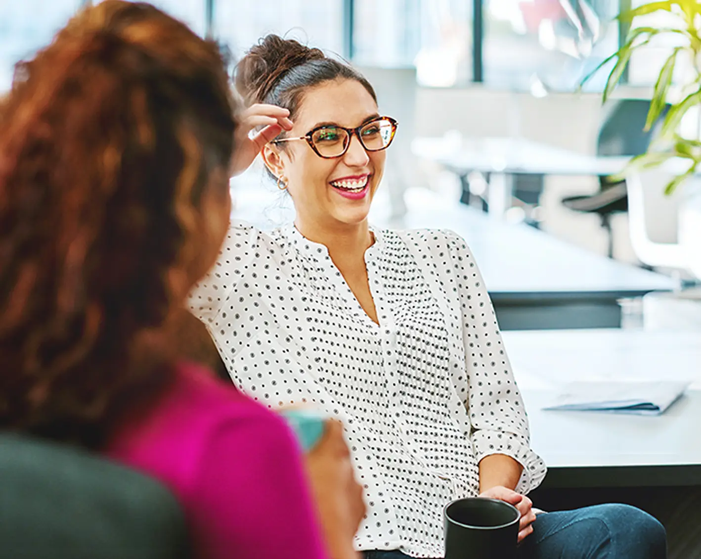 happy hr managers in a meeting