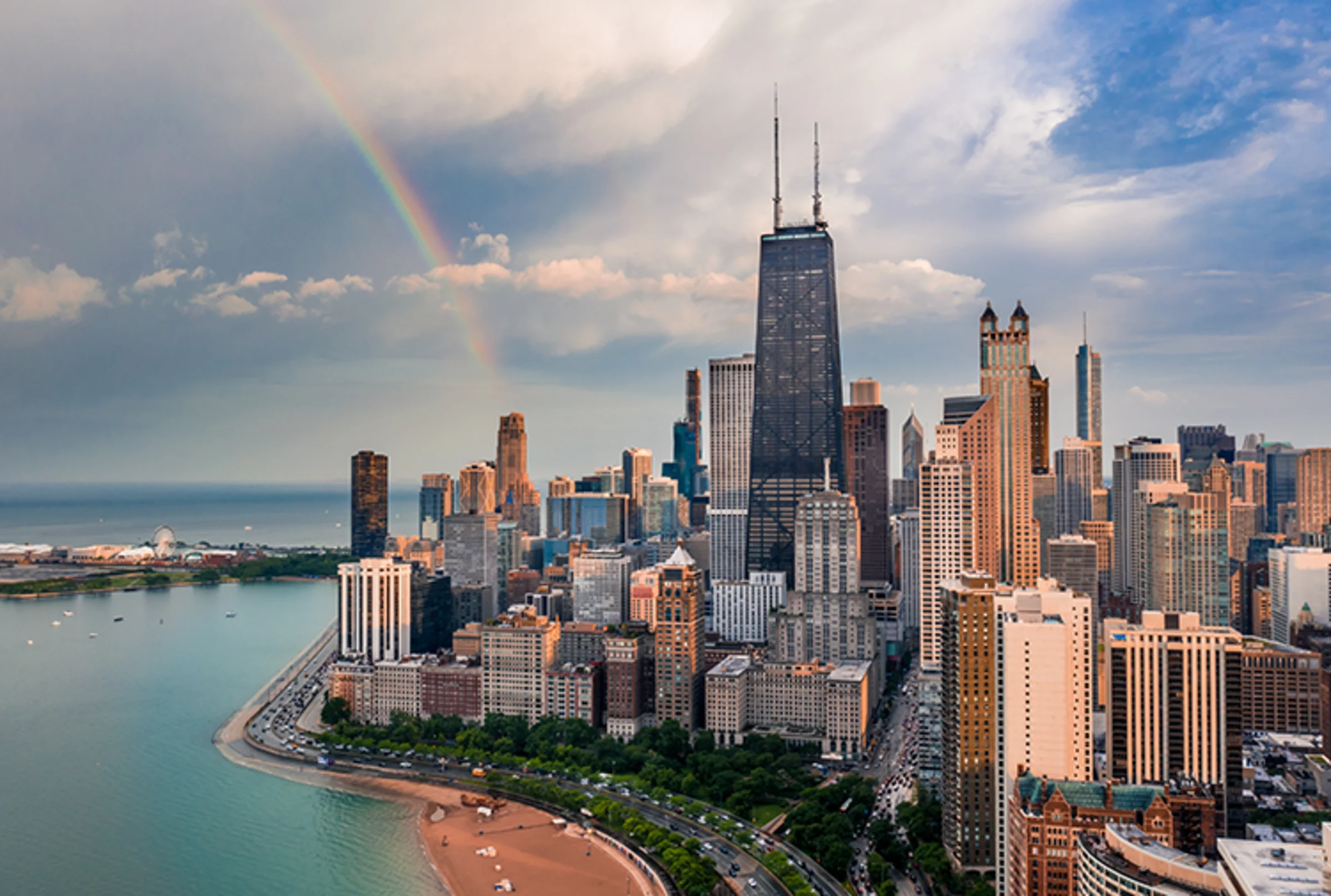 Aerial photograph of Chicago