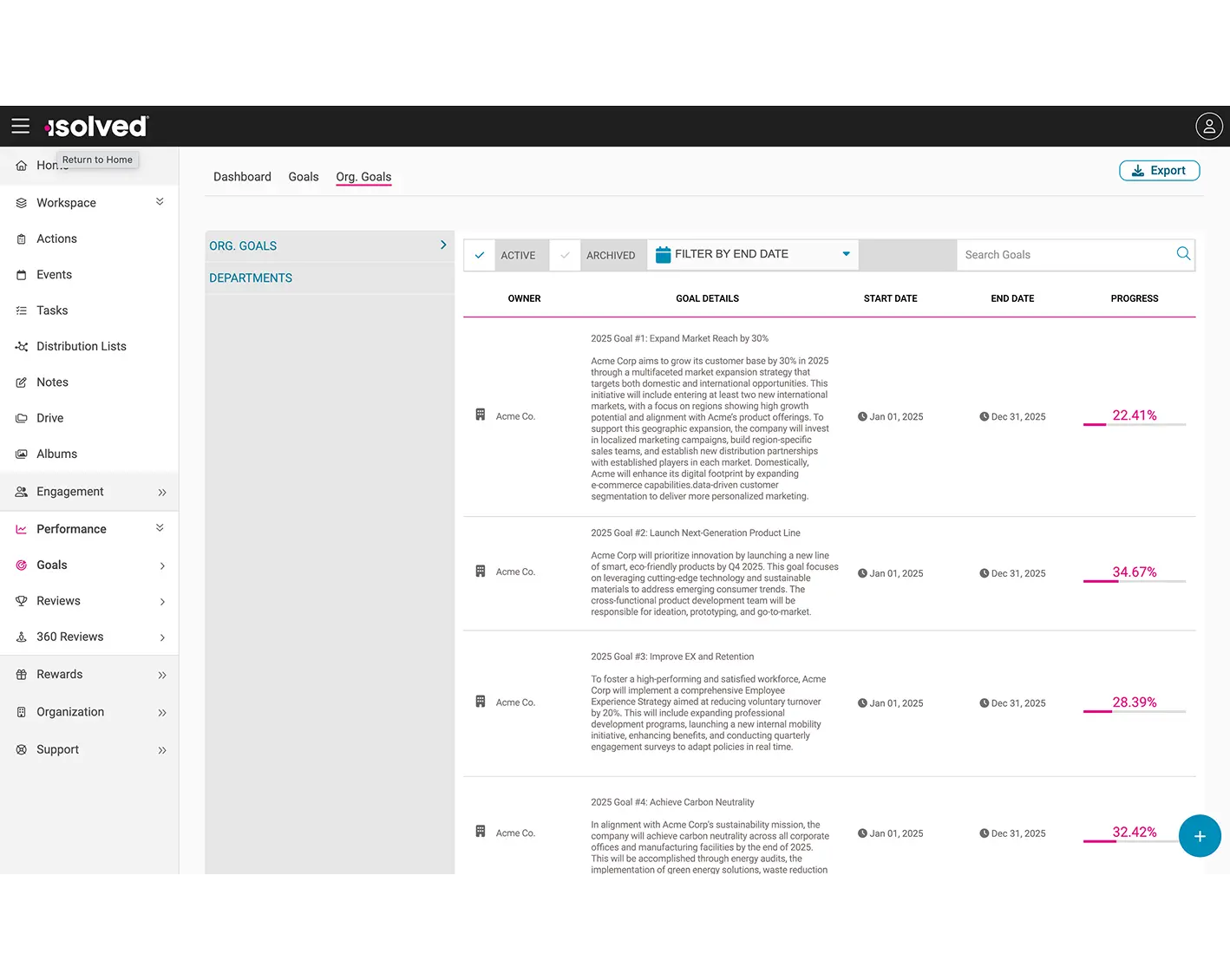 screen showing clarity and transparent expectations