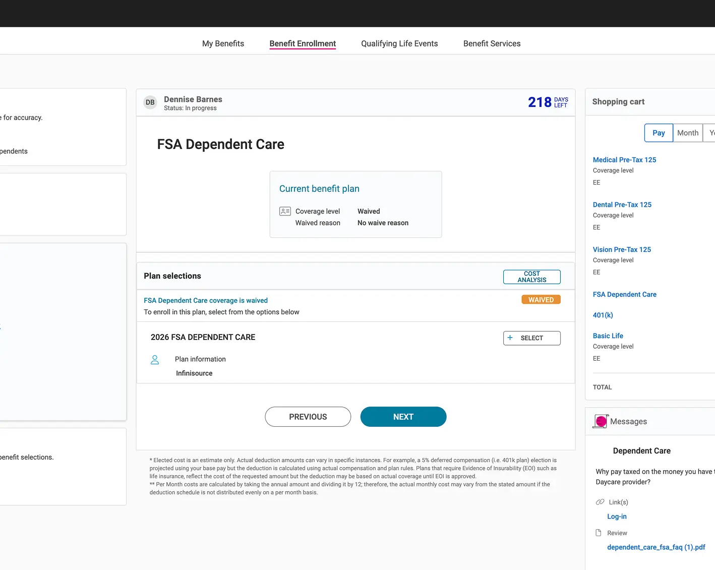 screen of fsa in people cloud