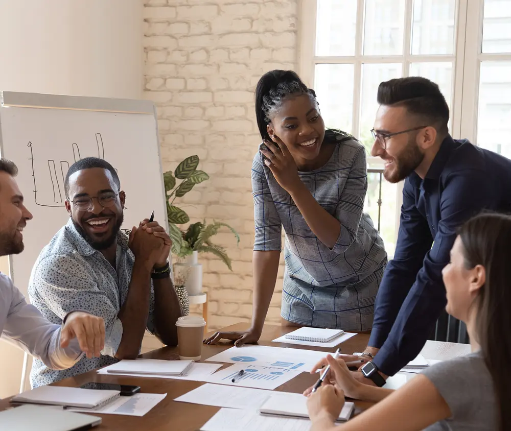 group of hr professionals creating a plan to maximize tax credits