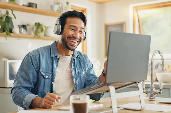 Image with a video play icon