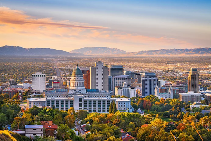 Cityscape of Salt Lake City, UT