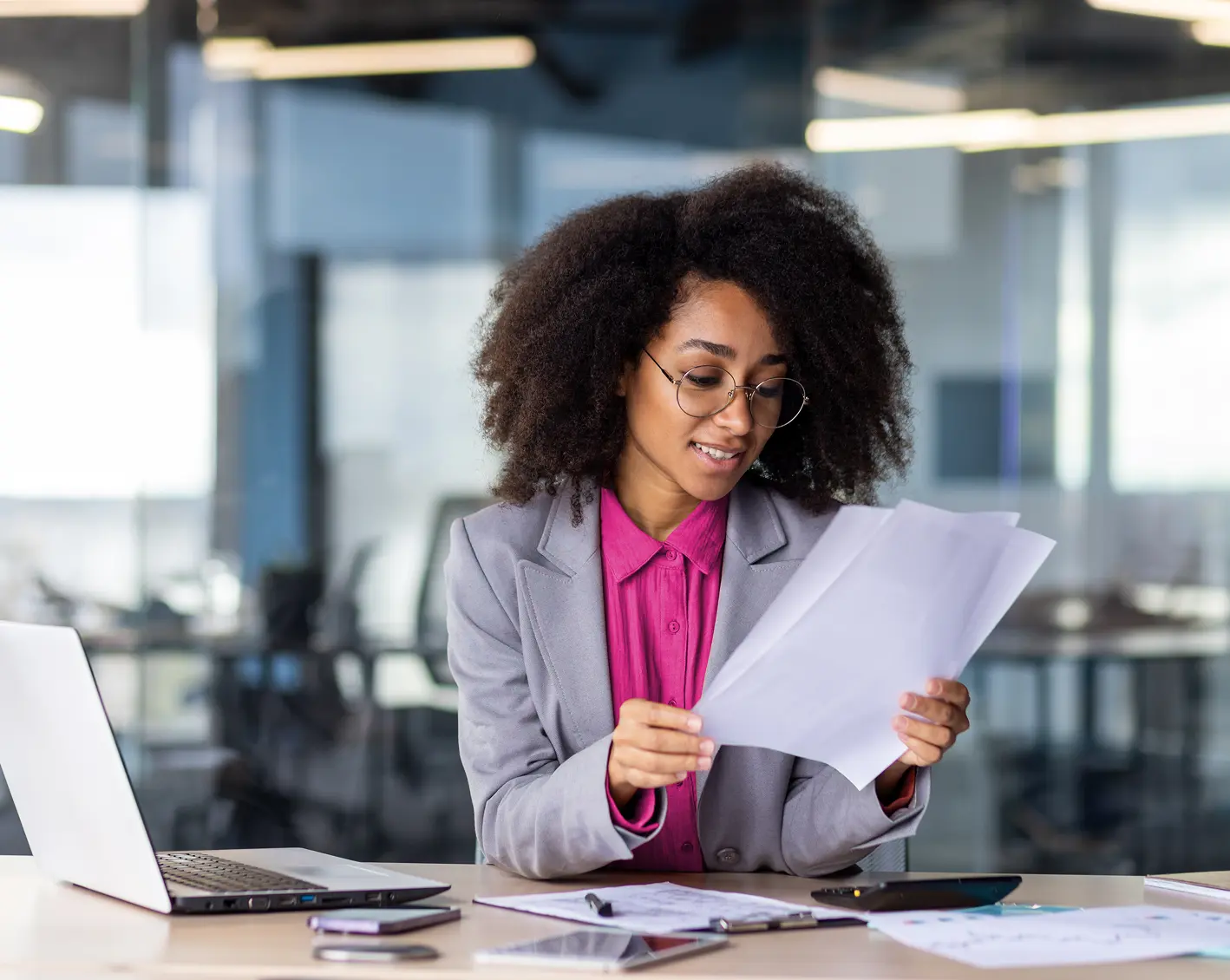 hr looking over affordable care act information