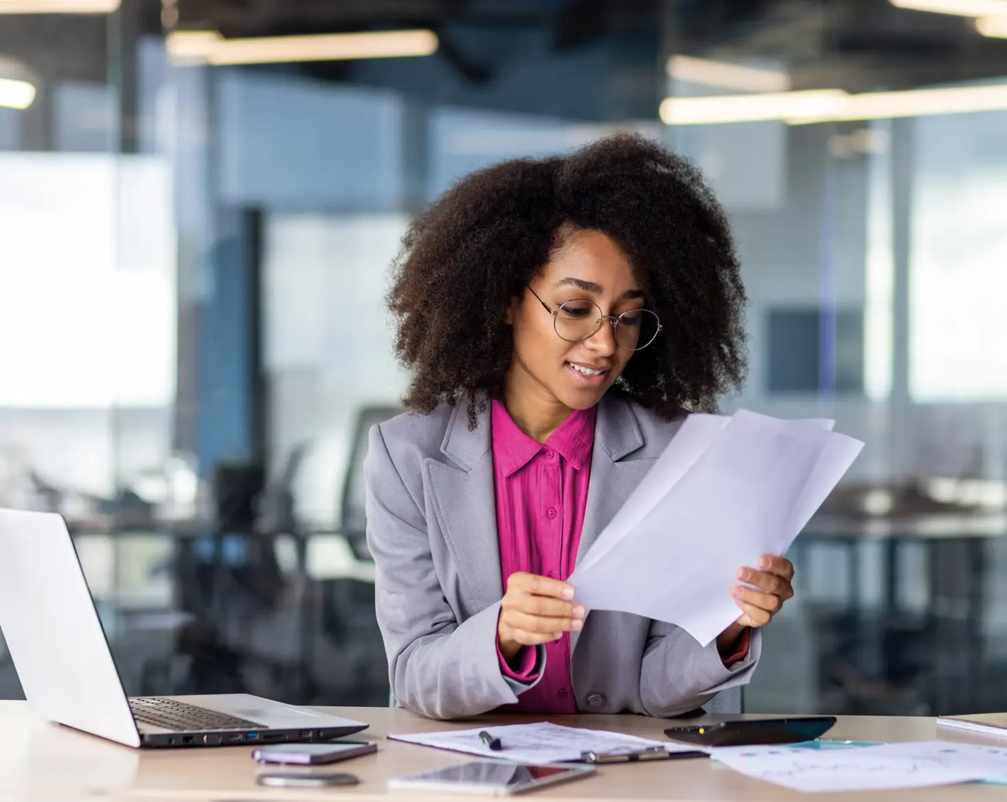 hr looking over affordable care act information