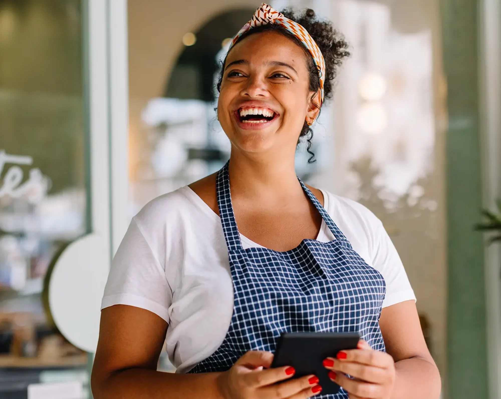 happy business owner