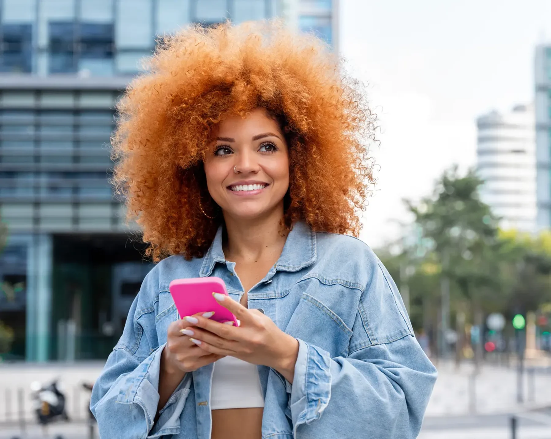 woman happy about premium only plans offered