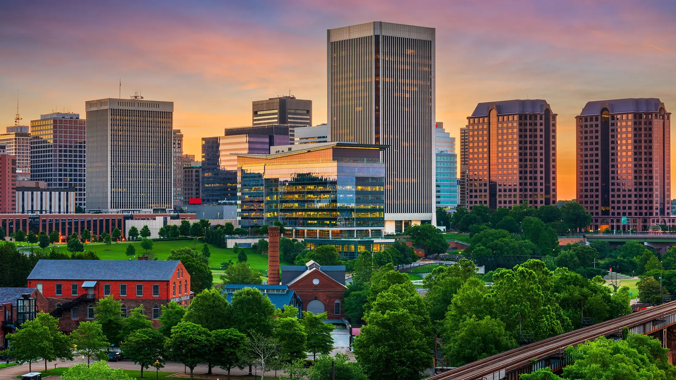Aerial photograph of Richmond, VA