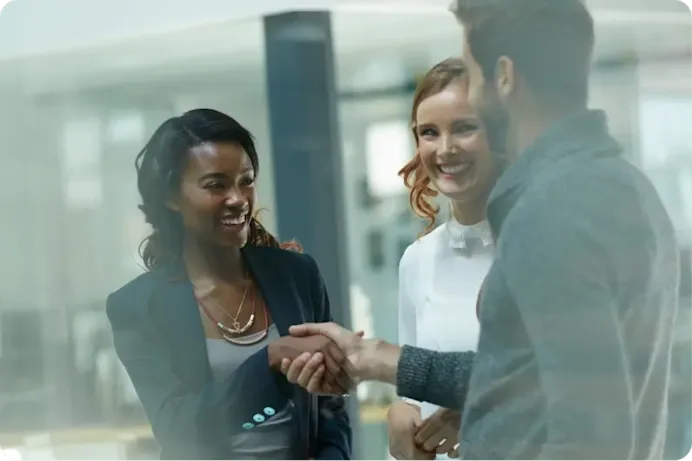 Image with a video play icon