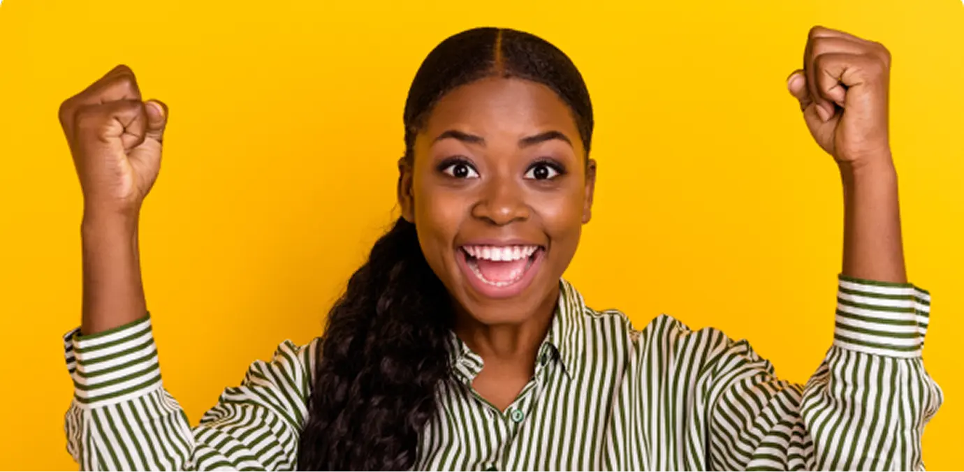 woman happy about single hr solution